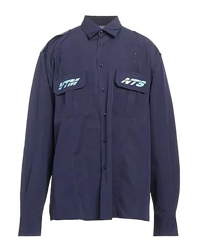 Purple Plain weave Solid color shirt