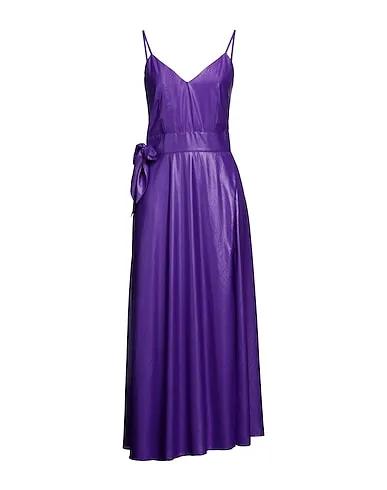 Purple Satin Long dress