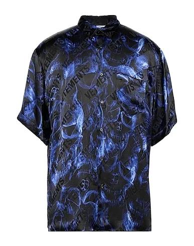 Purple Satin Patterned shirt