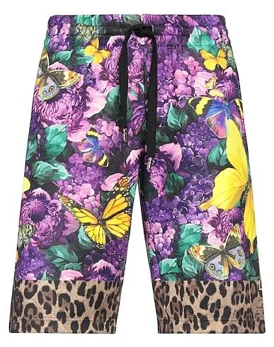 Purple Sweatshirt Shorts & Bermuda