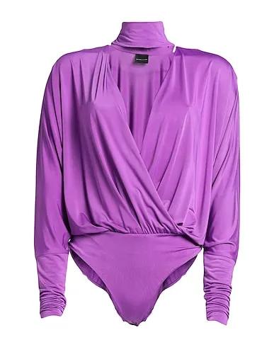 Purple Synthetic fabric Blouse