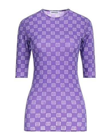 Purple Synthetic fabric T-shirt