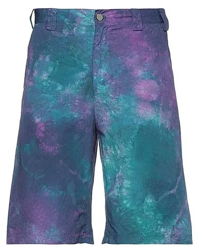 Purple Techno fabric Shorts & Bermuda