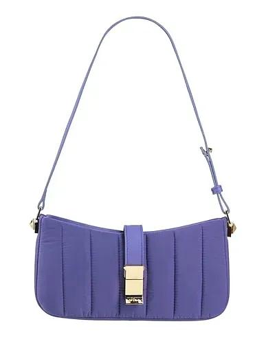Purple Techno fabric Shoulder bag