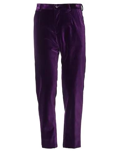 Purple Velvet Casual pants
