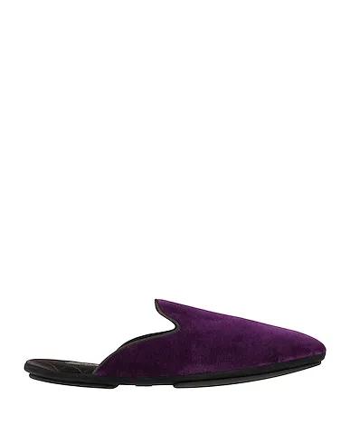 Purple Velvet Mules and clogs