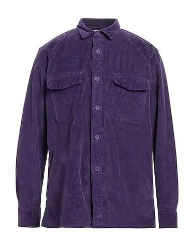 Purple Velvet Solid color shirt