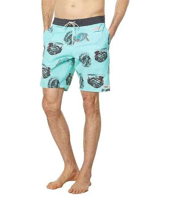 Rail to Rail Cruzer 19" Boardshorts