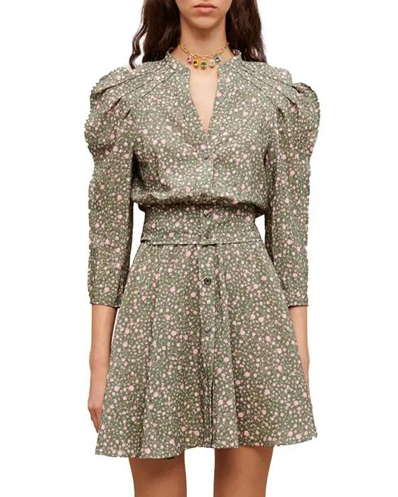 Rakita Puff Sleeve Shirt Dress