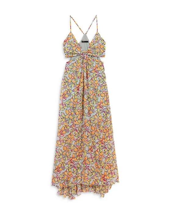 Rawaiene Cut Out Maxi Dress