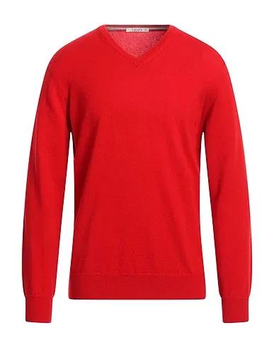 Red Boiled wool Cashmere blend