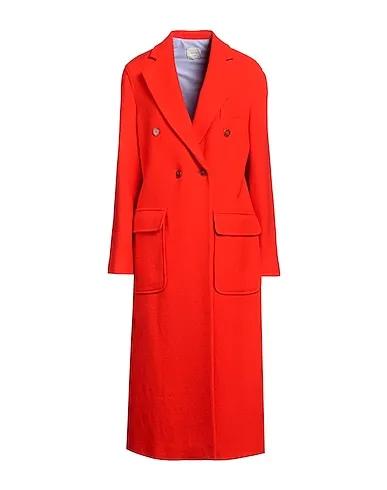 Red Boiled wool Coat