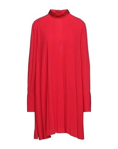 Red Chiffon Short dress