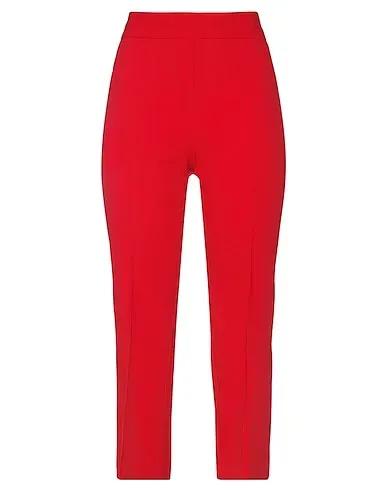 Red Cool wool Cropped pants & culottes