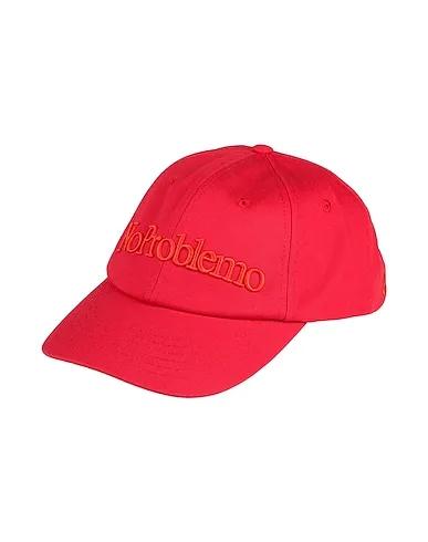 Red Cotton twill Hat