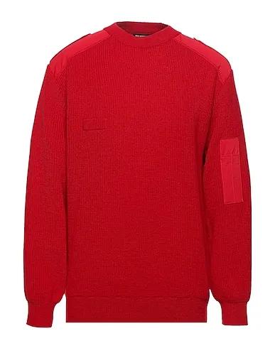 Red Cotton twill Sweater