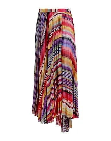 Red Crêpe Maxi Skirts