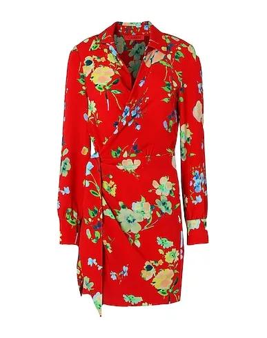 Red Crêpe Short dress