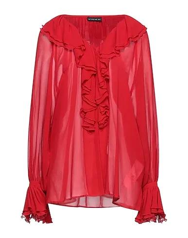 Red Crêpe Silk shirts & blouses
