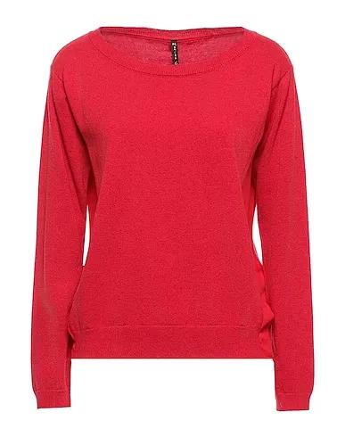 Red Crêpe Sweater