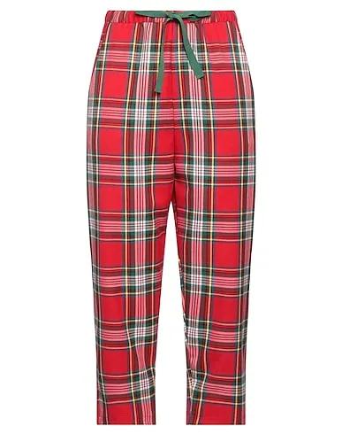 Red Flannel Cropped pants & culottes