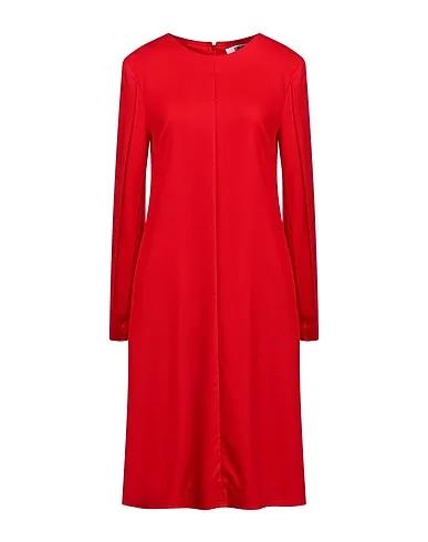 Red Flannel Midi dress