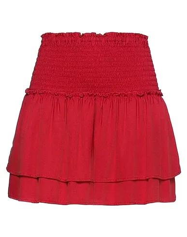 Red Flannel Mini skirt