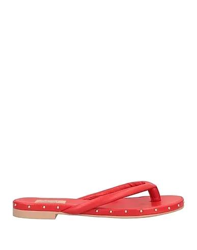 Red Flip flops
