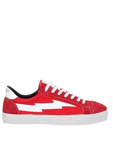 Red Gabardine Sneakers