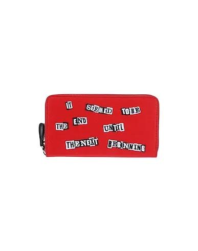 Red Gabardine Wallet