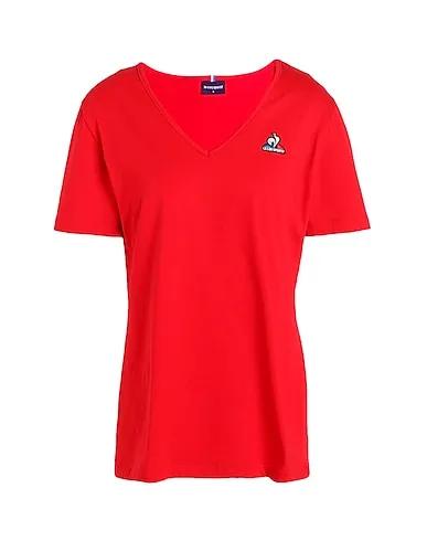 Red Jersey Basic T-shirt ESS Tee SS Col V N°1 W 
