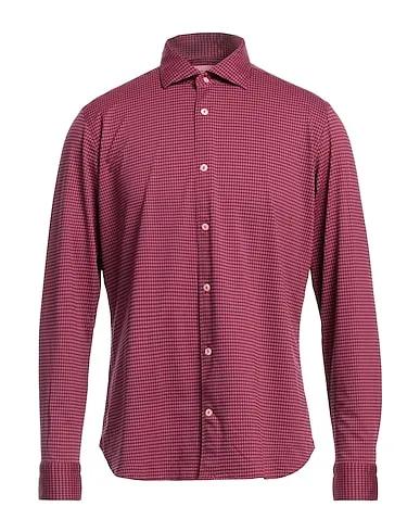 Red Jersey Checked shirt