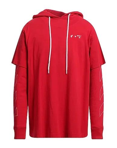 Red Jersey Hooded sweatshirt