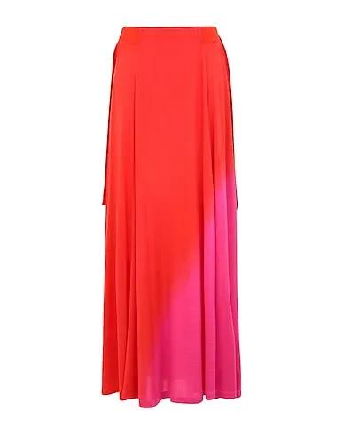 Red Jersey Maxi Skirts