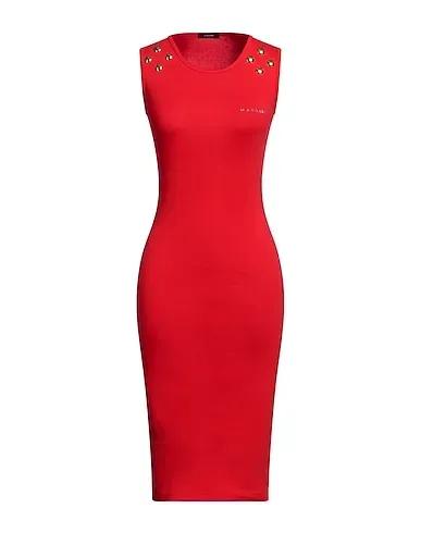 Red Jersey Midi dress