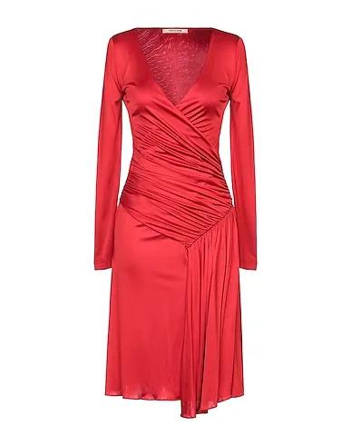 Red Jersey Midi dress