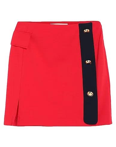 Red Jersey Mini skirt