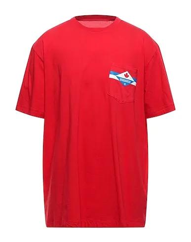 Red Jersey Oversize-T-Shirt