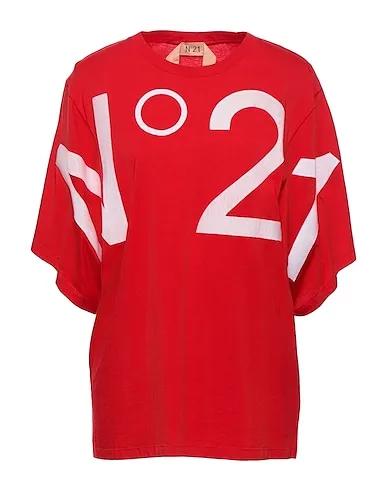 Red Jersey Oversize-T-Shirt