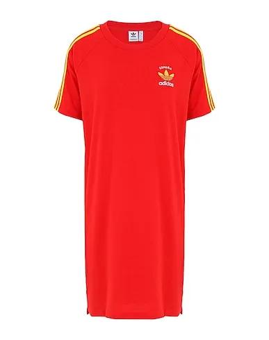 Red Jersey Short dress