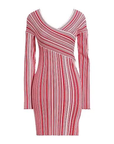 Red Jersey Short dress