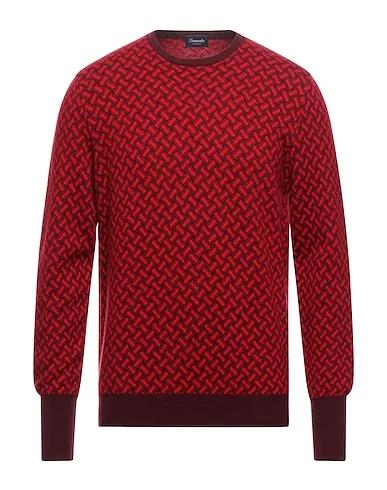 Red Knitted Cashmere blend