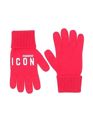 Red Knitted Gloves