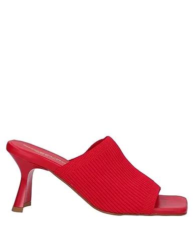 Red Knitted Sandals