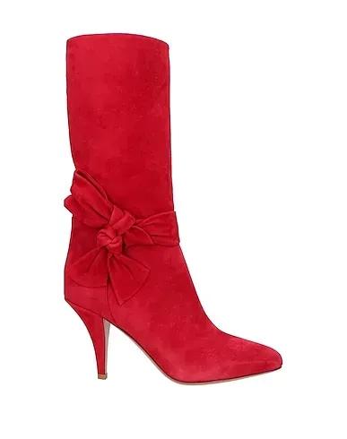 Red Leather Boots