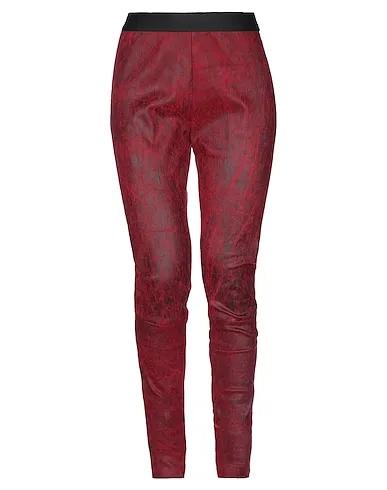 Red Leather Leather pant
