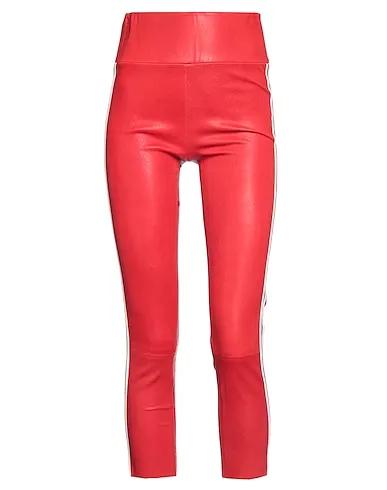Red Leather Leather pant