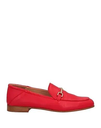 Red Leather Loafers