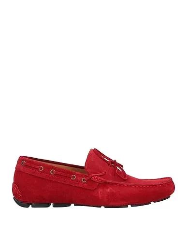 Red Leather Loafers