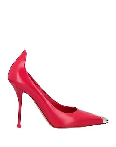 Red Leather Pump